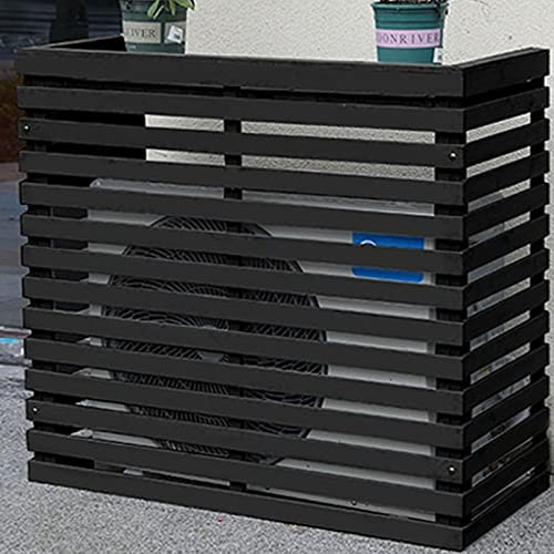 Abdeckung für Klimaanlagen aus Holzgeflecht, geeignet für verschiedene Szenen, Rahmen für Außeneinheit, schützt vor Elementen, Bonsai-inspiriertes Design