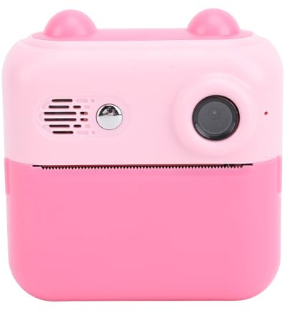 Fotocamera Istantanea HD, Fotocamera Istantanea per Bambini, Macchina Fotografica Digitale Selfie Giocattolo con Risoluzione da 48MP, Schermo IPS da 2,4 Pollici, Stampa Termica