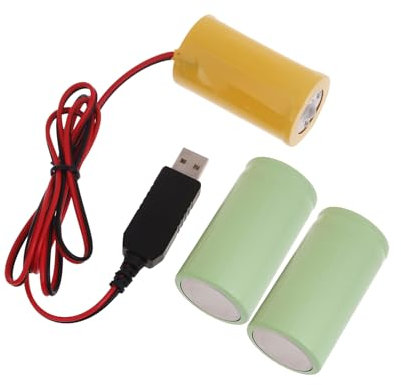 NOLOWY Batterie longue durée USB vers 4,5 V LR20 D pour 3 piles LR20 D de 1,5 V