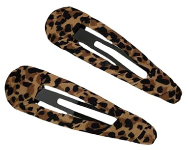 2pcs Modische Koreanische Stile Leoparden Drucken Haarnadel Starker Grip Haarclip Für Verschiedene Outfits Und Ungezwungene Formelle Anlässe