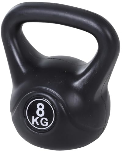 HOMCOM Kettlebell Kugelhantel mit Sand befüllt Zuhause Krafttraining | Gewicht-Hantel, für Anfänger