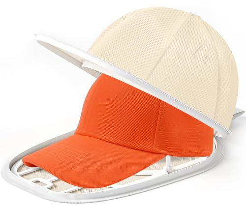 Cap Waschmaschinen Form, Baseballkappen Waschgestell, Stabiler Hutwascher | 1 Stück Cap Waschen Gestell & Cap Washer, Kappe waschen in Waschmaschine.Stabil, einfach, schützt Kappen vor Verformung Beige