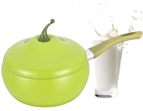 Ollas Pequeñas para Cocinar - Utensilios De Cocina Antiadherentes Para Verduras Y Frutas,Cocotte De Tomate Con Tapa - Para Uso En Estufa De Cocina Y Placa De Inducción, Para Hervir Sopa Y Leche, Para