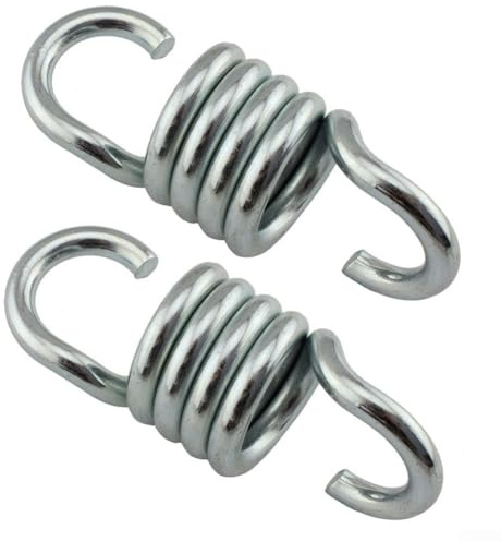 Zilimontt Molle per dondolo da 7 mm, in acciaio, resistenti, per sedie a dondolo, sedie sospese, amache e sacchi da boxe (2 pezzi)