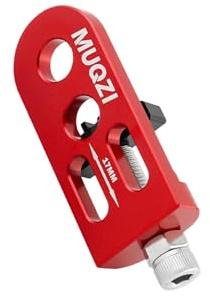 KIOALXZ Tensor de Cadena de Bicicleta de aleación de Aluminio, Protector estabilizador de Bicicleta, Cierre Ligero para un Ciclismo Seguro, Tensor de Cadena, Rojo, 72.7 x 26.5 x 14.2 mm