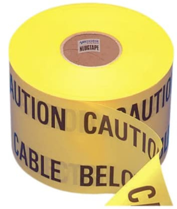 Newlec Caution Electric Cable Warning Tape Underground 365 Mtrs