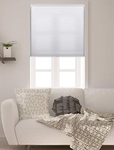 Arlo Blinds Single Cell Light Filtering Cordless Cellular Shades, Color: Pure White, Size: 69 W x 60 H