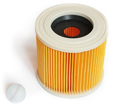 MI:KA:FI Patronenfilter | für Kärcher Mehrzwecksauger + Nass-/ Trockensauger + Waschsauger | WD2 + WD3 + WD2.200 + WD3.200 + WD3.300 M + WD3.500 P + SE 4001 + SE 4002 | wie 6.414-552.0 (1x Filter)