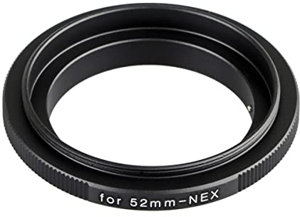 ayex Retroadapter Umkehrring kompatibel mit Sony E-Mount 52mm Reversering Makroadapter zum umgekehrten Anschrauben eines Objektivs