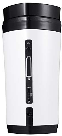 YOUTTOO - Taza de café recargable por USB, con calefacción, autoagitante, taza de mezcla, calentador de café y cápsula blanco