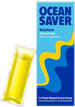 OceanSaver Kitchen Cleaning EcoDrop | Kitchen Degreaser | Citrus Kelp | Eco Friendly Cleaning Product (1 Pack)