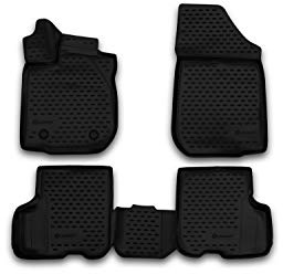 Element 3D Gummimatten Set passend für Dacia Logan/Logan MCV | 2012-2020 | 100% passgenaue Auto Fußmatten, robuste Universal Fußmatte Auto, Gummimatten Auto, Auto Fussmatten Gummi