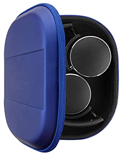 Geekria Shield Kopfhörer-Etui, kompatibel mit AKG Y55, Y50BT, Y50, Y500, Y45BT, Y400BT, Y400, Y40, Y30, N60NCBT, Ersatz-Hartschalen-Reisetragetasche mit Platz für Zubehör (blau)