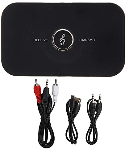 Adaptador de Audio Bluetooth, 2 en 1 Adaptador de transmisor de Receptor Bluetooth Adaptador de Audio inalámbrico Bluetooth Micro USB 5V / 0.5A para Android/iOS