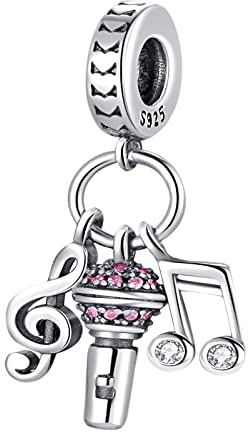 LNQOBU 925 Sterling Silber Charms für Armbänder und Schildkröten-Charme Musik Charms Perlen Schmuck Geschenk für Frauen Mädchen