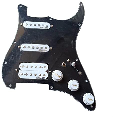 HSS Vorverdrahtetes Gitarren-Schlagbrett, Multifunktions-5-Wege-Schalter, Weiß, Alnico 5 Tonabnehmer-Set Für For FD-Gitarre vorverdrahtetes Pickguard-Set