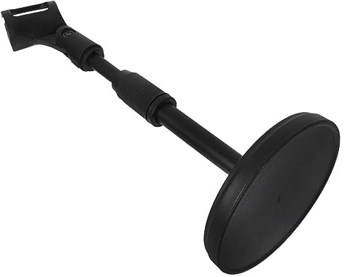 Mikinona Verstellbarer Tischhalter mit Tischmikrofonständer Mikrofonklemme Kunststoff stabiler aus Höhenverstellbar 260-360mm für Konferenzen und Live Chats