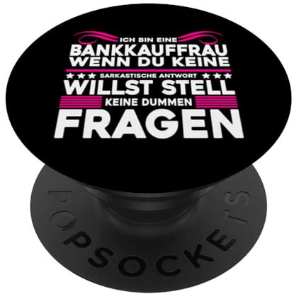 Bänkerin Frauen Bankkauffrau Sarkastisch PopSockets mit austauschbarem PopGrip