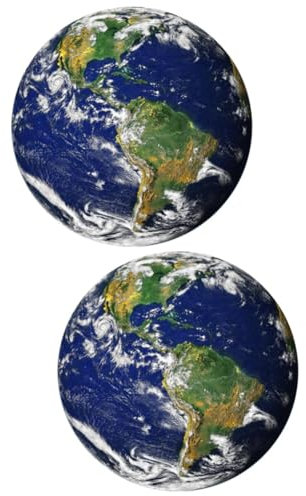 OSALADI 2pcs South America Map Non- Floor Sticker Self-Adhesive Wall Decal Creative Tile Ornament for Bedroom Living Room Easy to Apply Remove Home Decoration