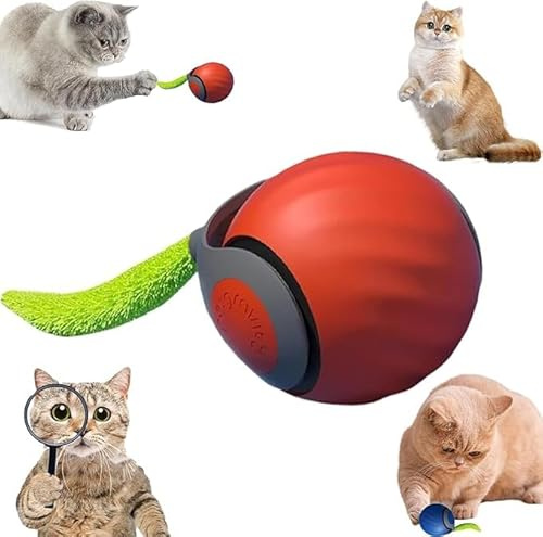 Speedy Tail - Giocattolo per gatti Speedy Tail 2.0, giocattolo interattivo intelligente per gatti, con 2 modalità, movimento automatico, per gatti interni, regolazione a due velocità, ricaricabile
