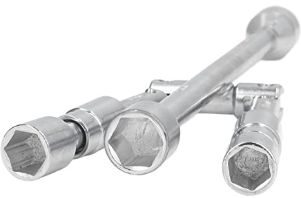 mingzhe Clé à Douille en Croix 4 Voies 14 Pouces en Acier à Haute Teneur en Carbone, Pliable à 180°, pour Réparation Automobile