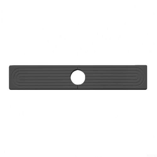 Jotekonoby Tapis de robinet pour évier de cuisine, 39 x 10 cm, tapis de robinet en pierre pour évier de cuisine, protection anti-éclaboussures pour comptoir de salle de bain (noir)