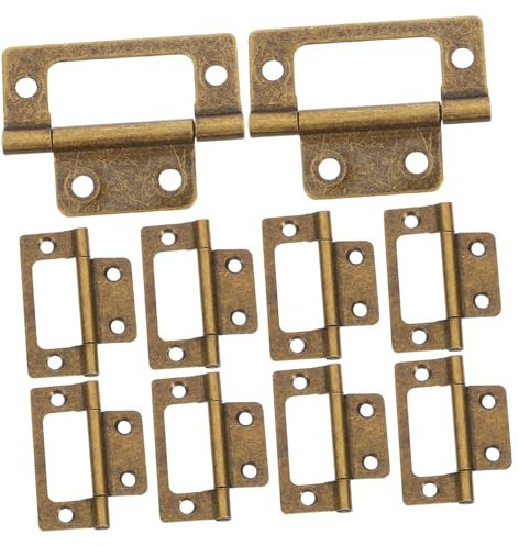 Gatuida 12pezzi Cerniere in Ferro Bronzo Antico Per Porte Di Mobili Cerniere Pesanti Per Armadi Ferramenta Resistente Per Ante Di Mobili in Per Lavori Artigianali e Ristrutturazione