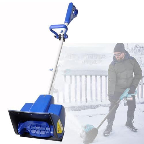 Hydravex Pala da Neve elettrica Senza Fili agli ioni di Litio, spazzaneve Pieghevole e Leggero, spazzaneve Elettrico con Batteria da 4 Ah e Caricabatterie rapido 2Battery