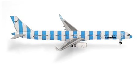 Herpa Modellflugzeug Condor Airbus Boeing 757-300 Sea, Miniatur im Maßstab 1:500, Sammlerstück, Flugzeug Modell ohne Standfuß, Metall