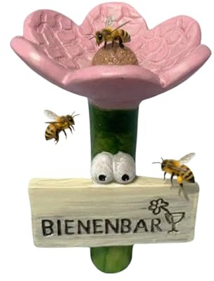 Estación de riego de Abejas para jardín | Cuenco alimentador en Forma de Flor, baño de Abejas para jardín, para Colmenas de pájaros, Apicultura, colibrí, Mantenimiento al Aire Libre,