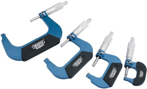 Draper 46607 Micromètre externe 0-100 mm 4 pièces (Import Grande Bretagne)