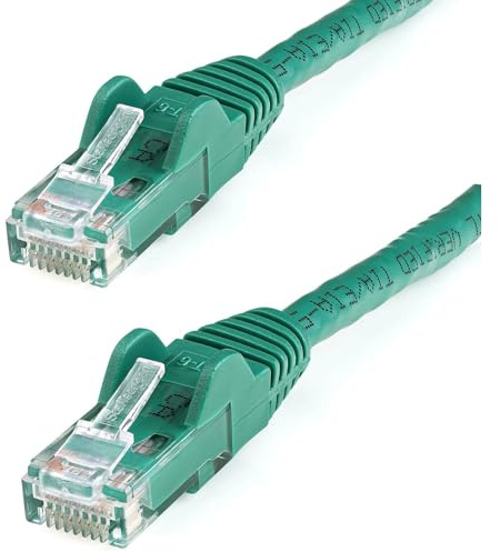 StarTech.com Cable Ethernet Cat6 – 50 pies – verde – Cable de conexión – Cable de red Cat6 – Cable de red largo – Cable Ethernet – Cable Cat 6 – 50 pies (N6PATCH50GN)