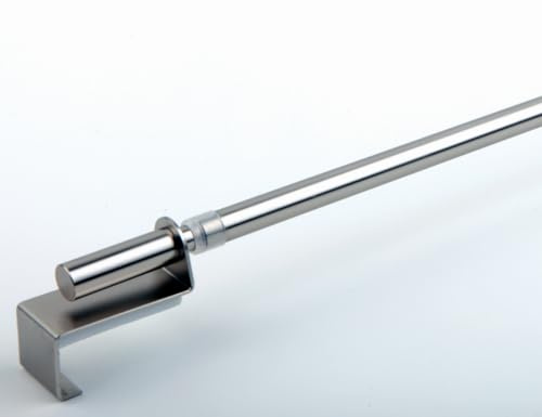 Artdeco Gardinenstange Klemmstange Spannfix ausziehbar 40-60cm 1Stück Edelstahloptik