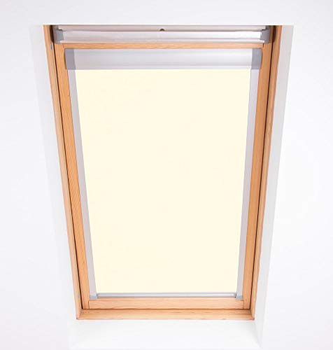 Bloc Skylight Rollo 6 (78/118) für Fakro Dachfenster Blockout, cremefarben