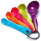 Cucchiai dosatori, colori misti, cucchiai da cucina Set da 5 per misurare ingredienti secchi e liquidi