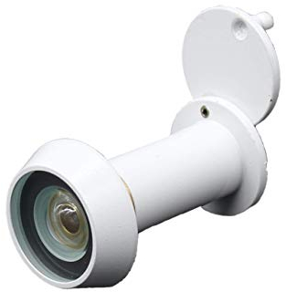 EAI Door Viewer White Peepholes or Peek Holes Chubb Security 8V001 Type Wide Angle