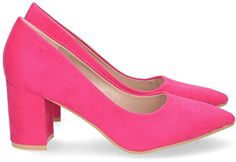 Zapato de Tacon para Mujer, Comodo, Estilo Salon, con Punta Fina, para Cualquier Temporada, Primavera Verano Otono Invierno