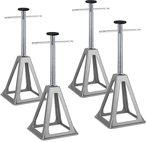 ACXIN Unterstellbock Caravan Stützbock Unterstellböcke KFZ Stützbock Höhenverstellbar 28-43cm Wohnwagen Zubehör, bis 1000Kg Belastbar für Auto, Wohnwagen, Wohnmobil, Anhänger (4 Stück)