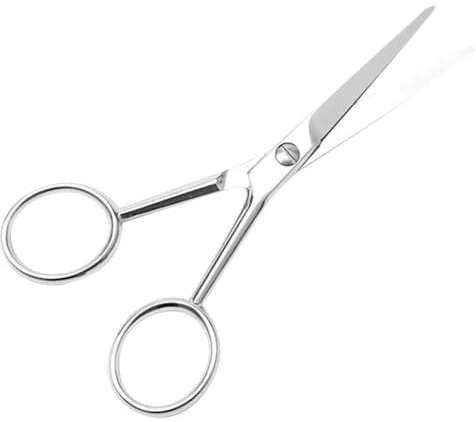 HAKIDZEL Ciseaux À Moustache Et Barbe En Acier Inoxydable Pour Hommes Ciseaux De Coupe De Beauté