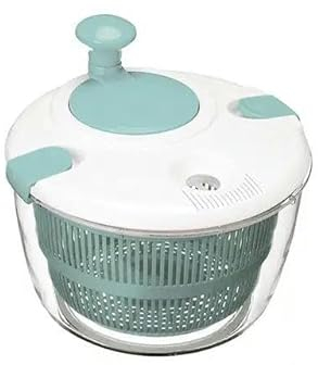 Centrifuga per insalata di verdure, condimento manuale per insalata, asciugacapelli per verdure, filtro alimentare multifunzionale, accessori da cucina, blu