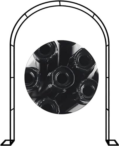 Kanduo Arche Jardin pour Arche de Jardin, Arche métallique résistante au Climat, Cadre en Acier, for Plantes grimpantes, Cadres d'escalade, Cadres autoportants Arche de Gazebo de Jardin(W1.2M*H2.2M)