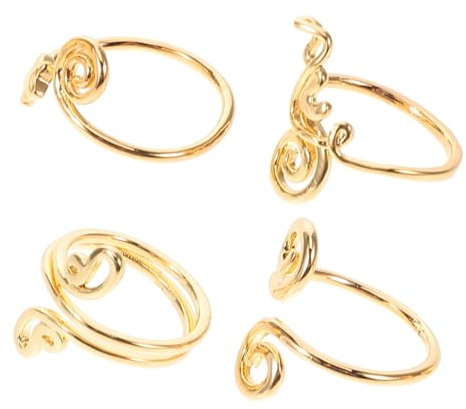 SOIMISS 4stücke Teiliges Set Zehenringe Für Damen Handgefertigt Offener Schwanzring Mit Zirkon Metallringe Verstellbar Zehenringe Für Große Zehen Fußschmuck Für Sommer Und Strand