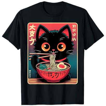 Nouilles de ramen pour chat - Manga japonais - Kawaii - Culture asiatique T-Shirt