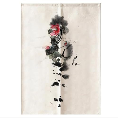 Küchenvorhänge Charcoal Gray Lotus Scheibengardinen Polyester Vorhänge Kurz Waschbar Raumteiler Vorhang Türvorhang Langlebig Küchenvorhang Kurze Gardinen Verdickung Tür Vorhang 85x150cm