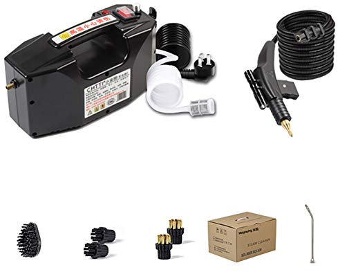 Limpiador a vapor de alta presión y alta temperatura de 3000 W, multifunción, para suelos, campanas, aires acondicionados, limpieza de cocinas, con tubo de pistola pulverizadora de 10,4 pies, apto p