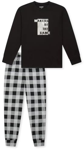 Schiesser Jungen Schlafanzug Set lang - 100% Organic Bio Baumwolle - Größe 140 bis 176