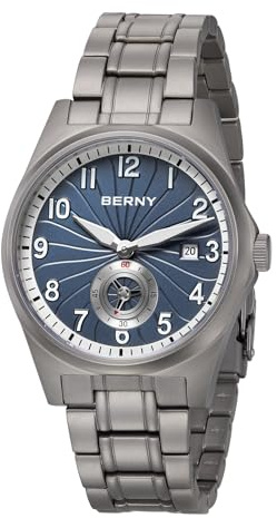 BERNY Titanium Herrenuhr Automatikwerk Klassische Herrenarmbanduhren 10ATM Wasserdicht