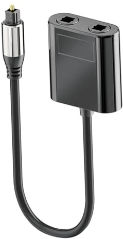 ELAYARD Convenient Audio Splitter Connector Out Optical Fiber Splitter Fiber Optic Cable