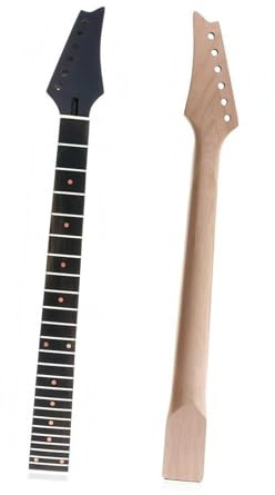 Gitarrenhals Selberbauen 24 Französischer Glänzend Schwarzer E-Gitarrenhals Aus Ahorn