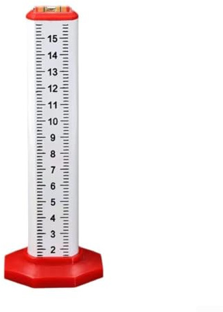 Regla de marcado para alicates, aleación de aluminio con nivel de burbuja, regla de medición de doble cara para trabajos de techo y azulejos, 2 para unidades con libélula